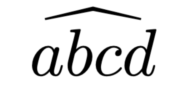 widehat command latex